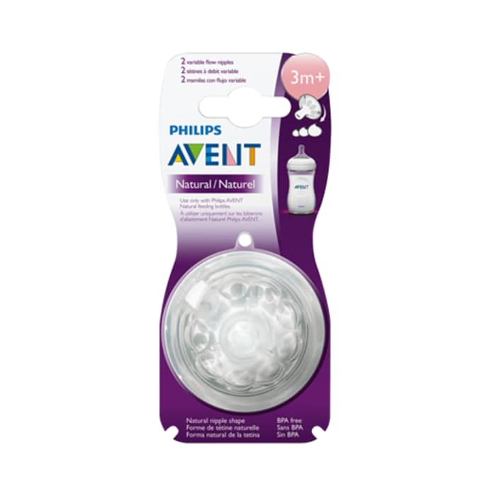 Philips Avent Natural Teat One Slot Variable Flow 3m+