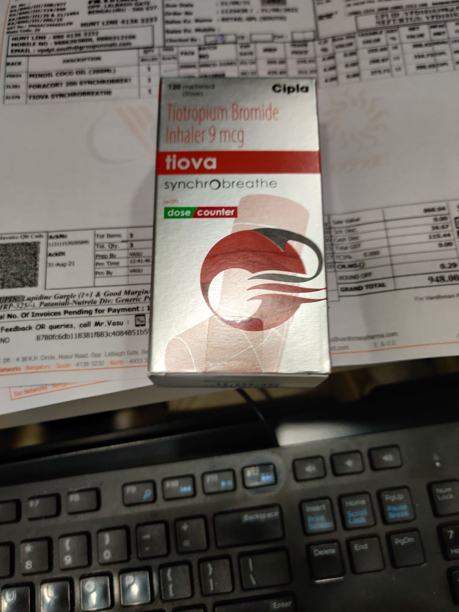 Tiova 9mcg Synchrobreathe Inhaler