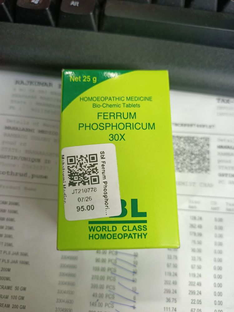 SBL Ferrum Phosphoricum 30X Biochemic Tablet