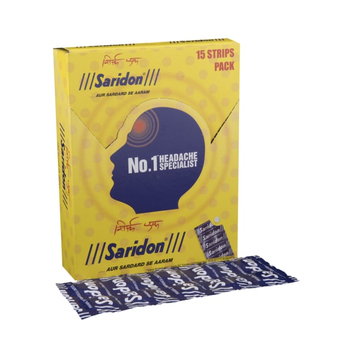 New Saridon Tablet | For Pain Relief | Provides Fast Headache Relief