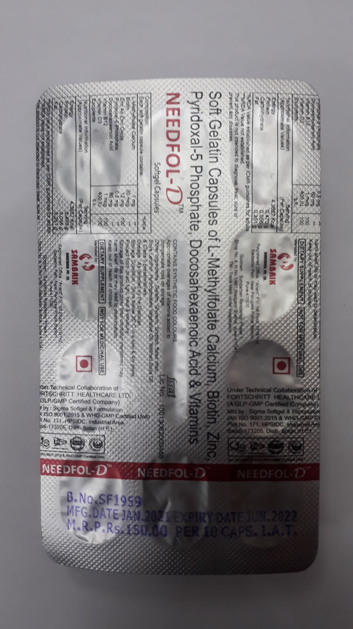Needfol-D Softgel Capsule